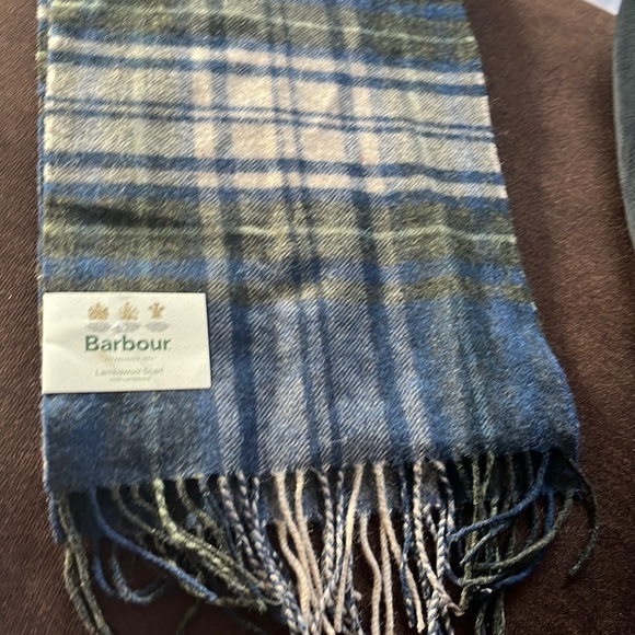 NWT Barbour Borrowdale CK seaweed Blair Scarf Unisex100% lambswool made in Italy - Picture 1 of 4